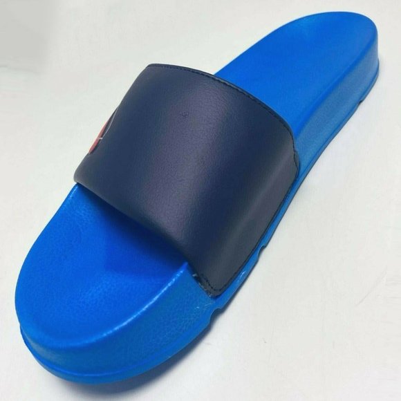 Men’s Fila Drifter Double F Blue Navy Signature Flip Flop NWT